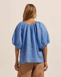 zoe kratzmann Tops|Element Top-Azure