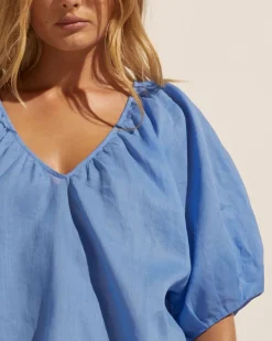 zoe kratzmann Tops|Element Top-Azure