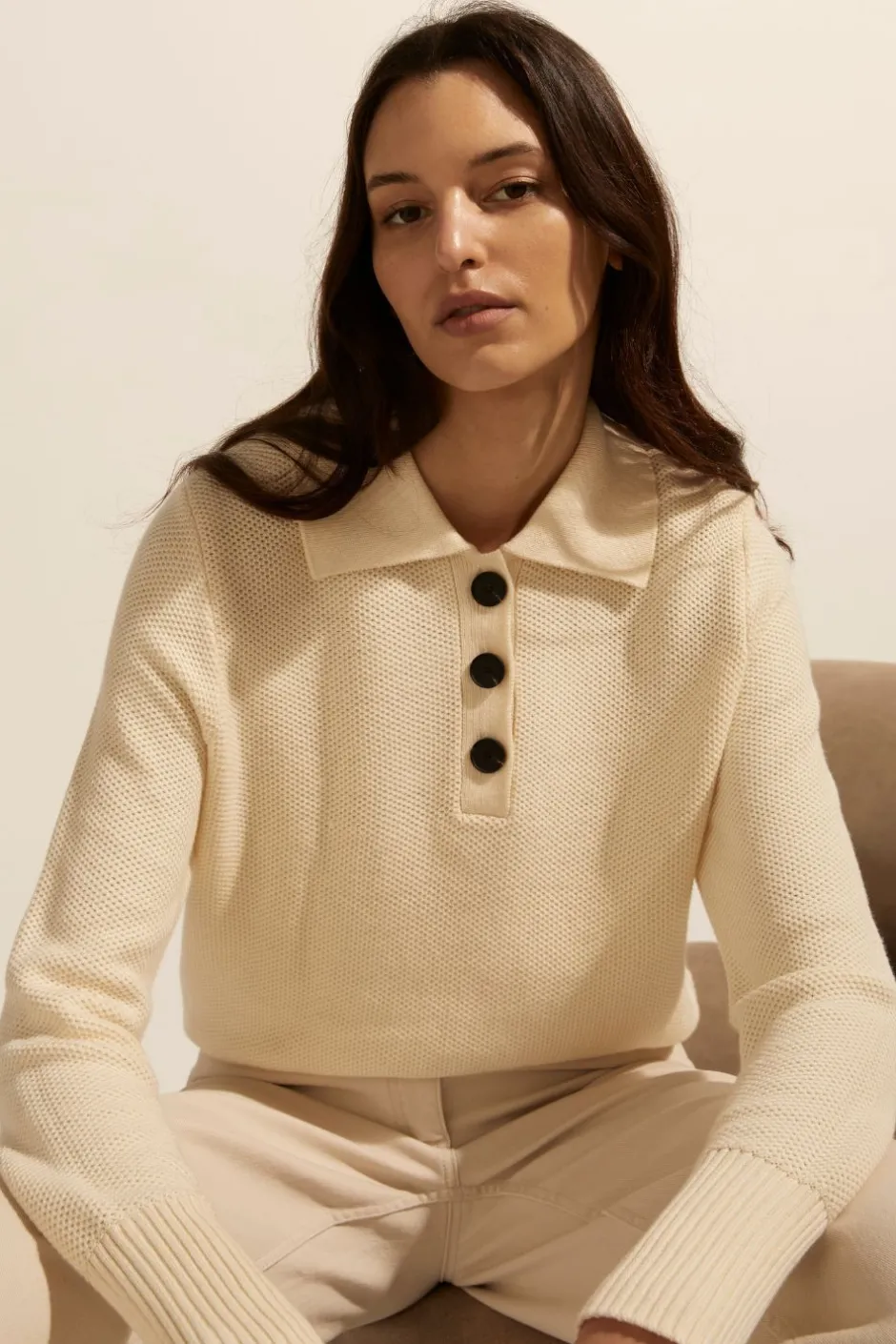 zoe kratzmann Knitwear|Engulf Knit-Cream