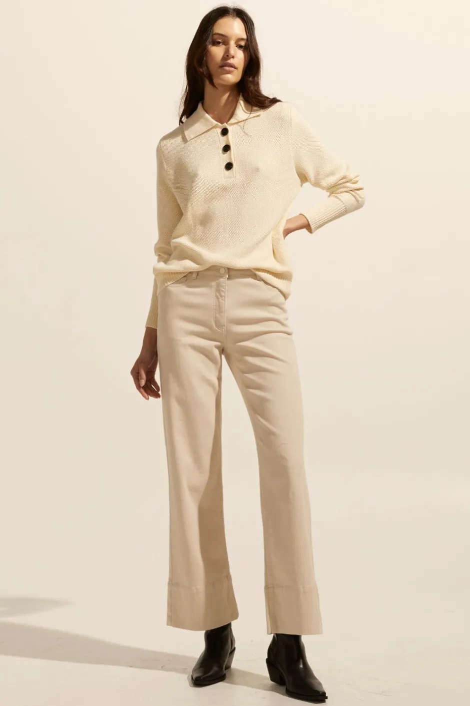 zoe kratzmann Knitwear|Engulf Knit-Cream