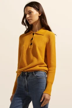 zoe kratzmann Knitwear|Engulf Knit-Ochre