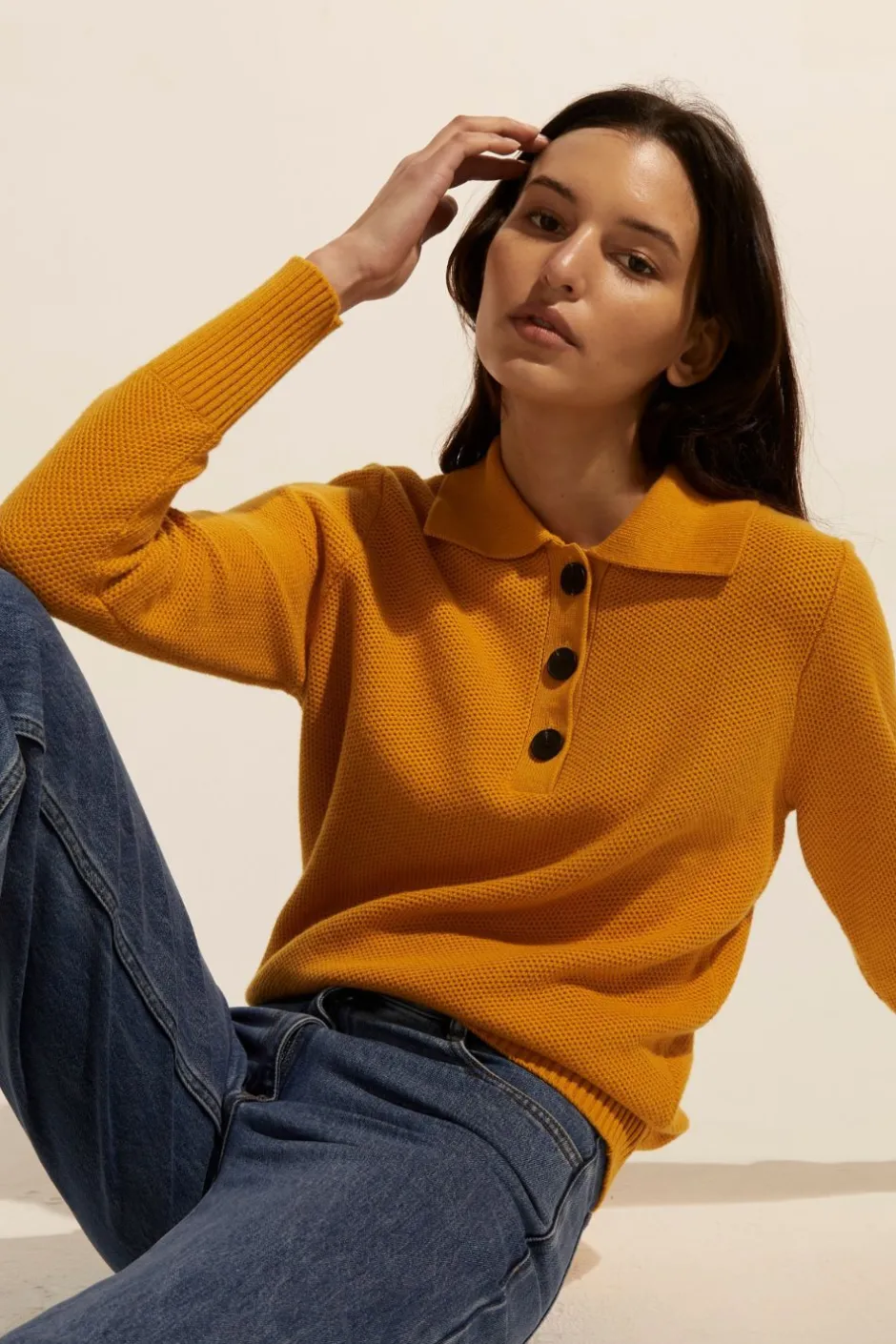 zoe kratzmann Knitwear|Engulf Knit-Ochre