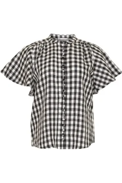 zoe kratzmann Tops|Essence Top-Black Check