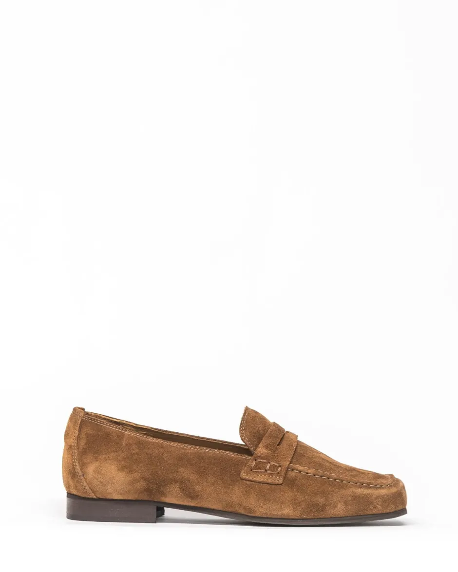 zoe kratzmann Flats|Fare Loafer-Coffee Suede