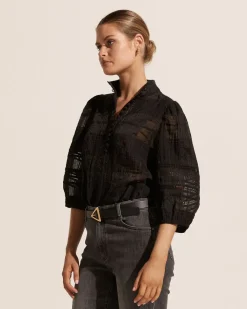 zoe kratzmann Tops|Fiction Top-Black