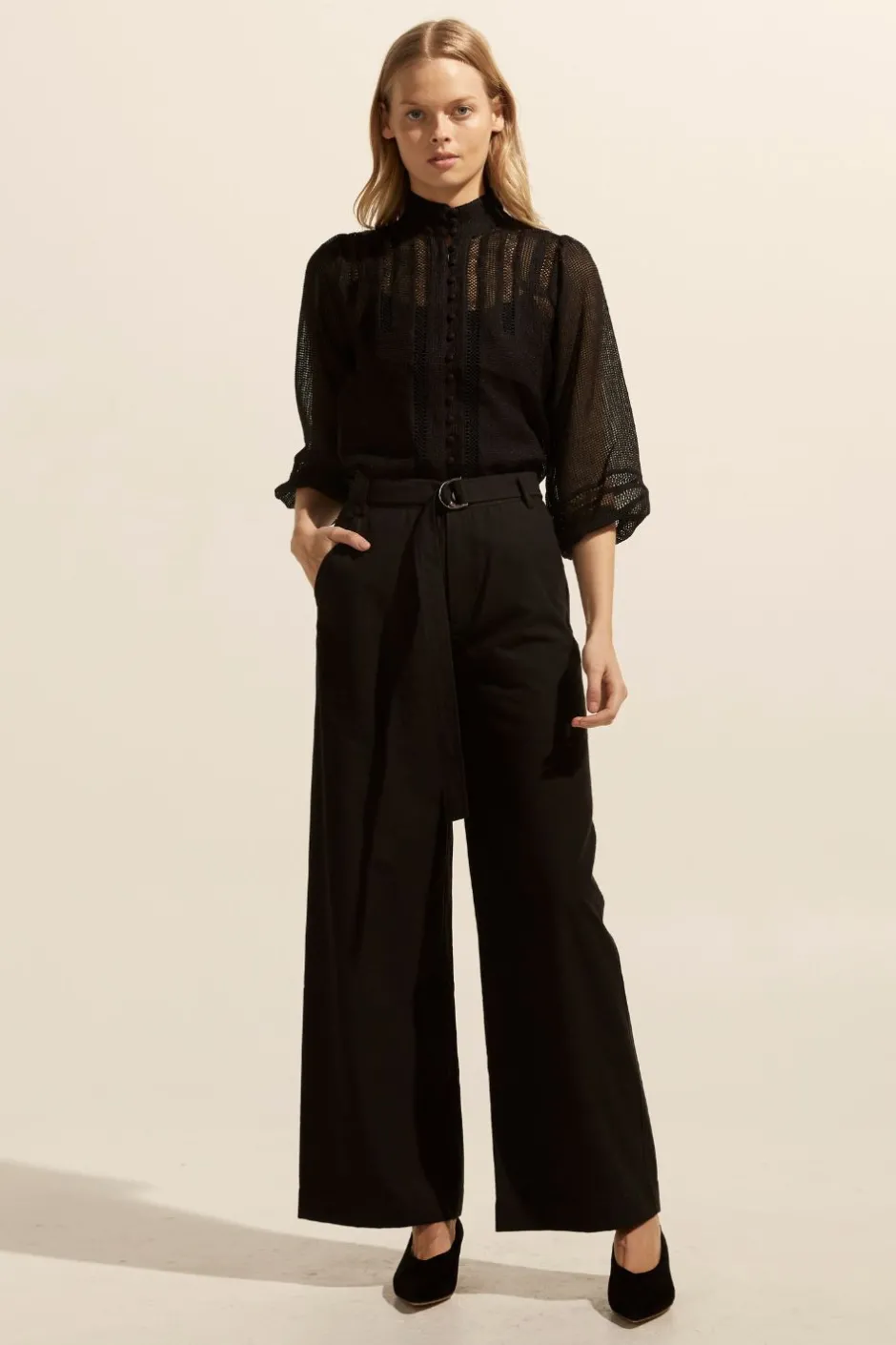 zoe kratzmann Tops|Focus Top-Black