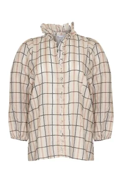 zoe kratzmann Tops|Grant Top-Ivory Check
