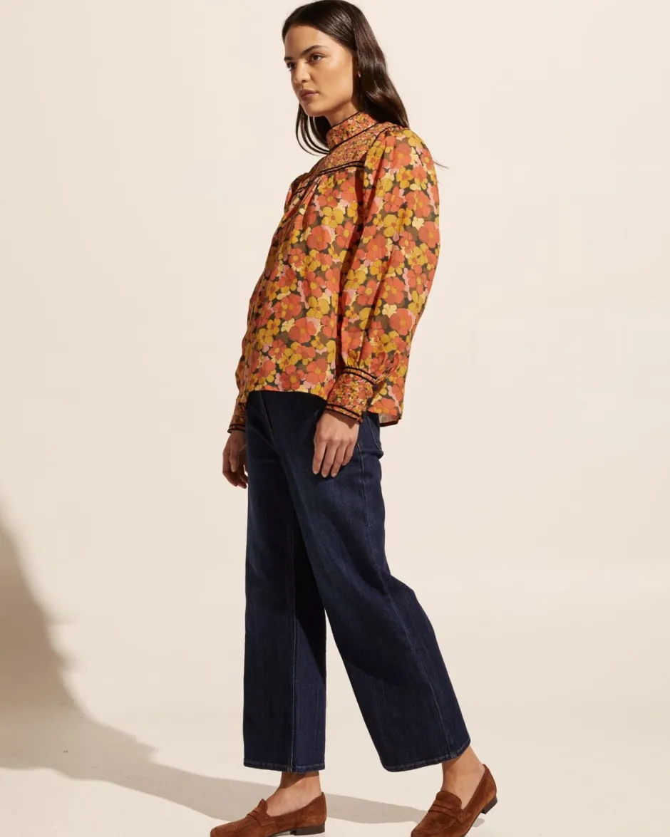 zoe kratzmann Tops|Horizen Top-Sunset Floral