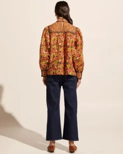 zoe kratzmann Tops|Horizen Top-Sunset Floral