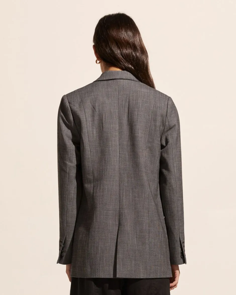 zoe kratzmann Jackets|Index Jacket-Charcoal Mini