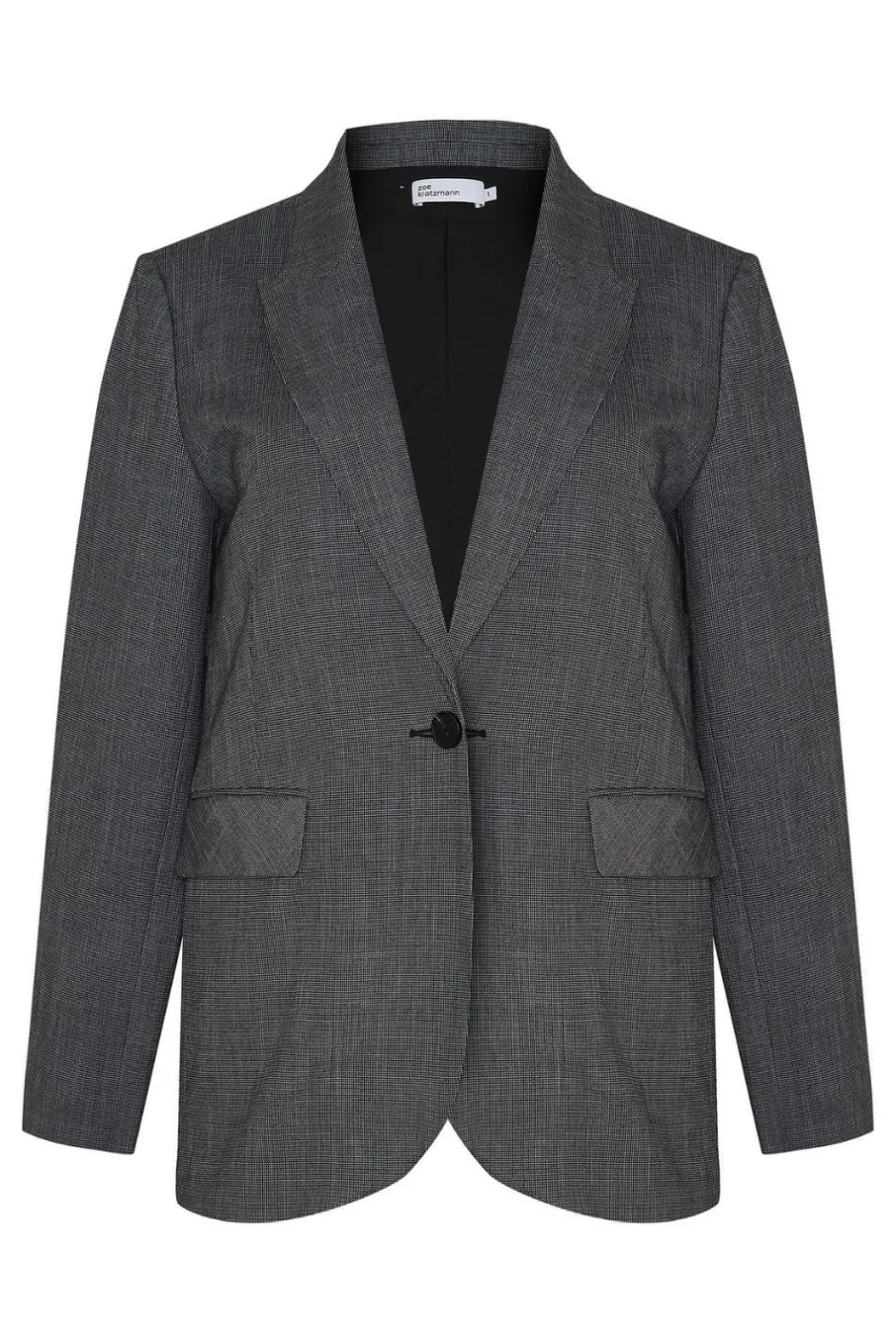 zoe kratzmann Jackets|Index Jacket-Charcoal Mini