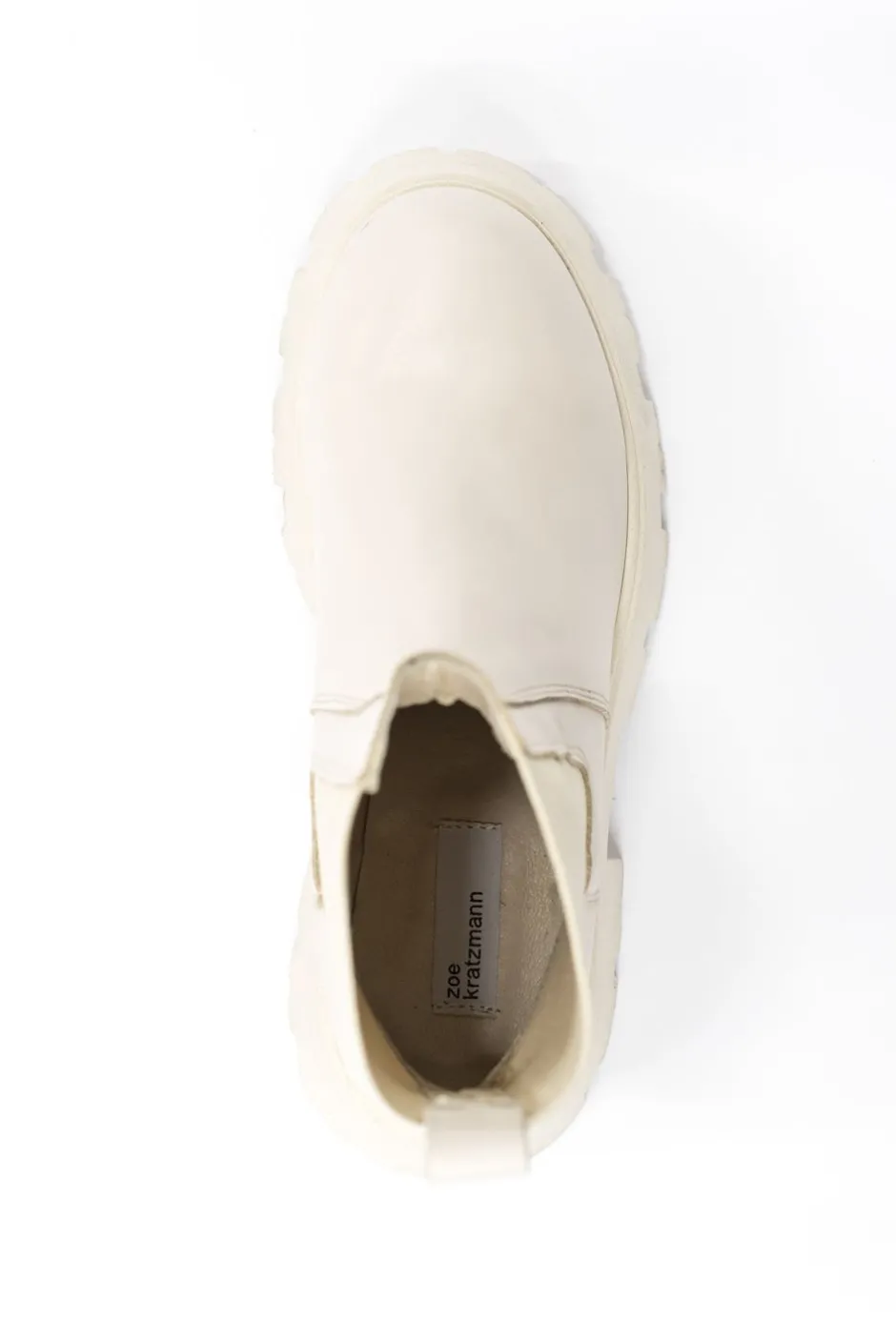 zoe kratzmann Boots|Inset Boot-Beige Leather