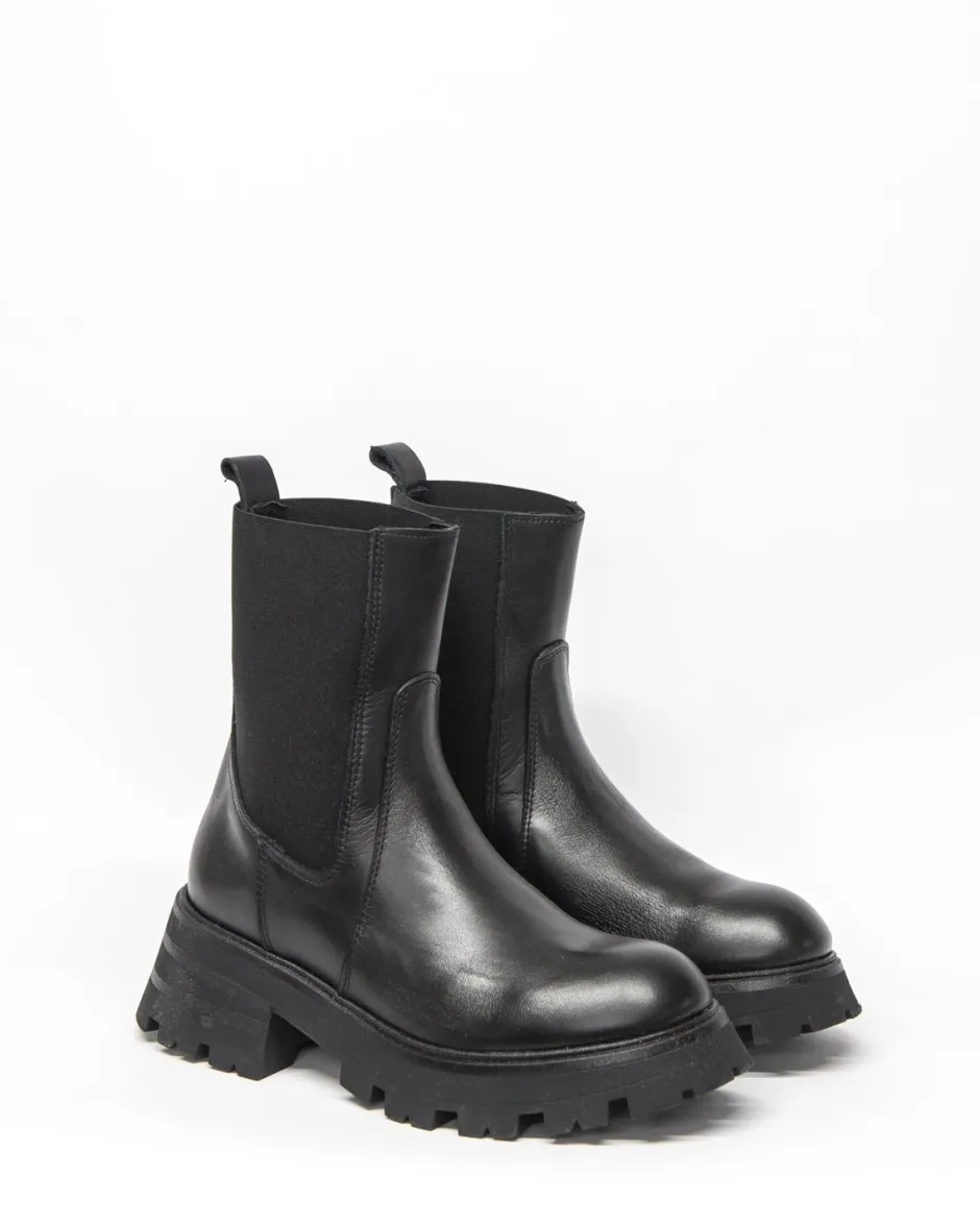zoe kratzmann Boots|Inset Boot-Black Leather