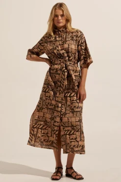 zoe kratzmann Dresses|Insight Dress-Matisse Choc