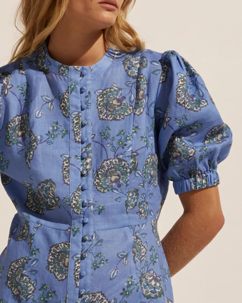 zoe kratzmann Dresses|Intent Dress-Azure Botanic