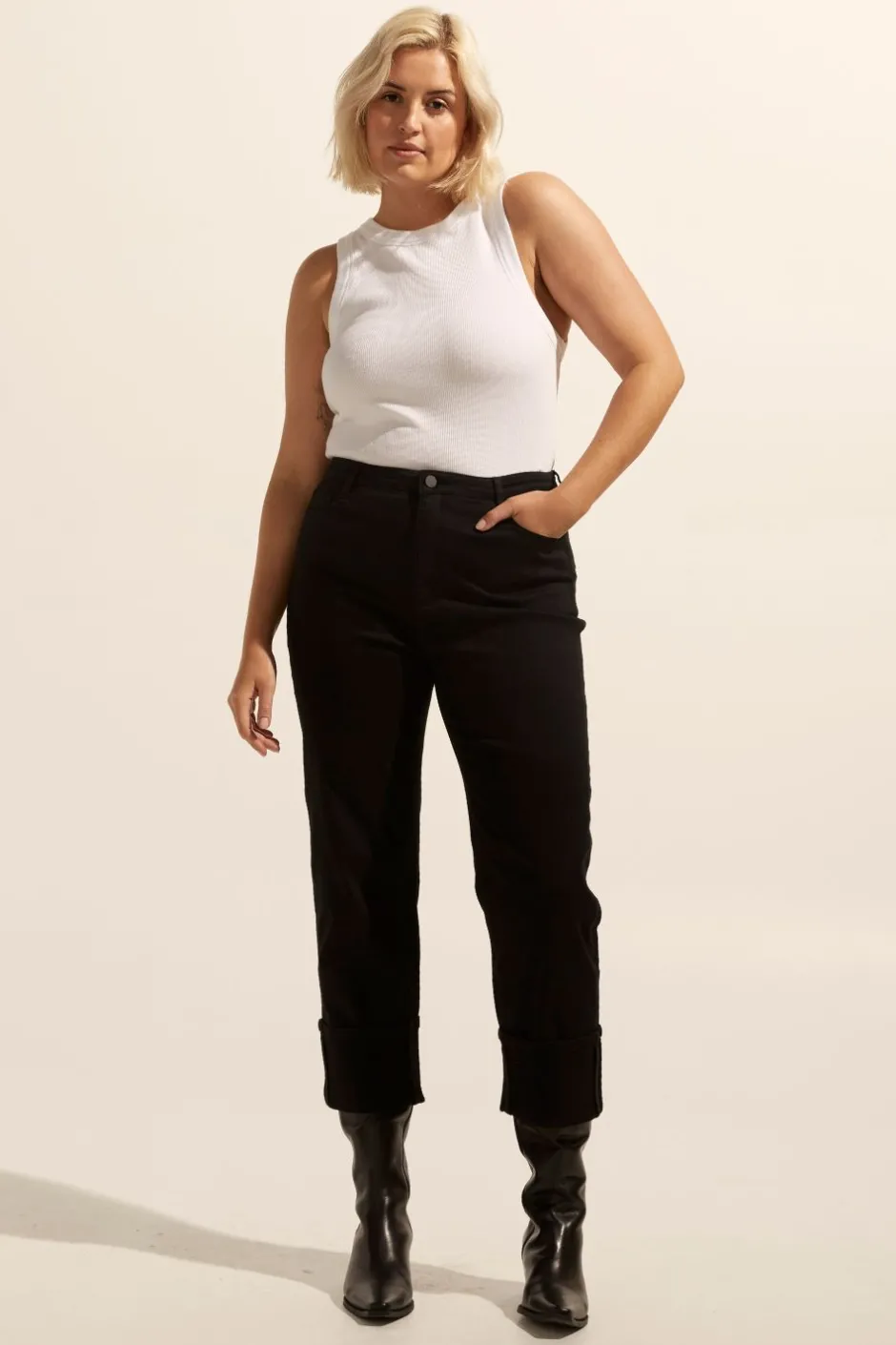 zoe kratzmann Bottoms|Journey Jean-Black