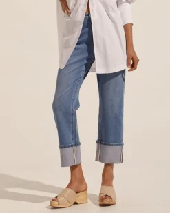 zoe kratzmann Bottoms|Journey Jean-Mid Denim