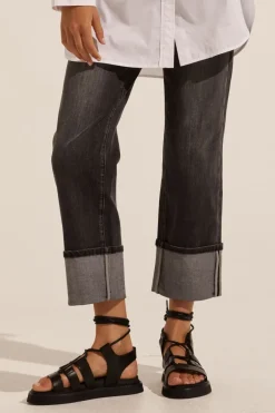 zoe kratzmann Bottoms|Journey Jean-Washed Black