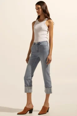 zoe kratzmann Bottoms|Journey Jean-Washed Denim