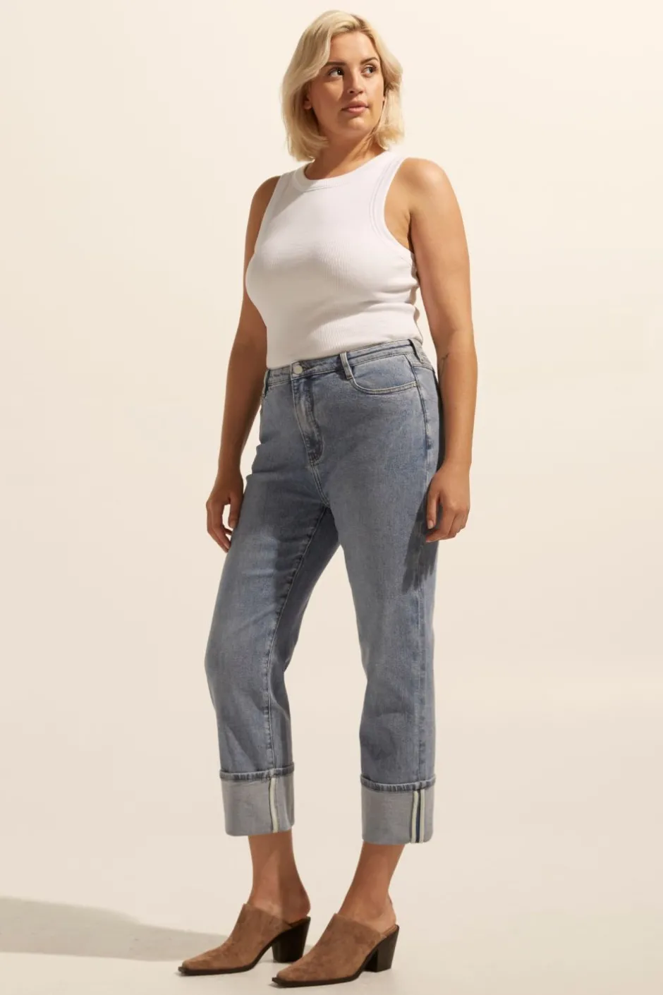 zoe kratzmann Bottoms|Journey Jean-Washed Denim
