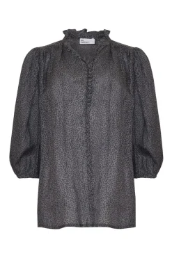 zoe kratzmann Tops|Lilt Top-Graphite Leopard