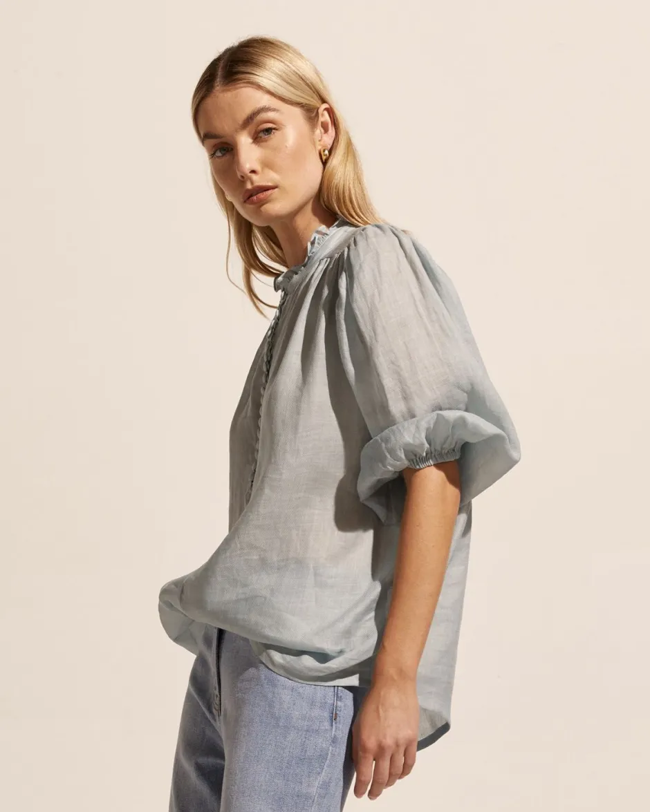 zoe kratzmann Tops|Lilt Top-Seafoam