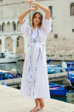 zoe kratzmann Dresses|Limbo Dress-Azure Embroid