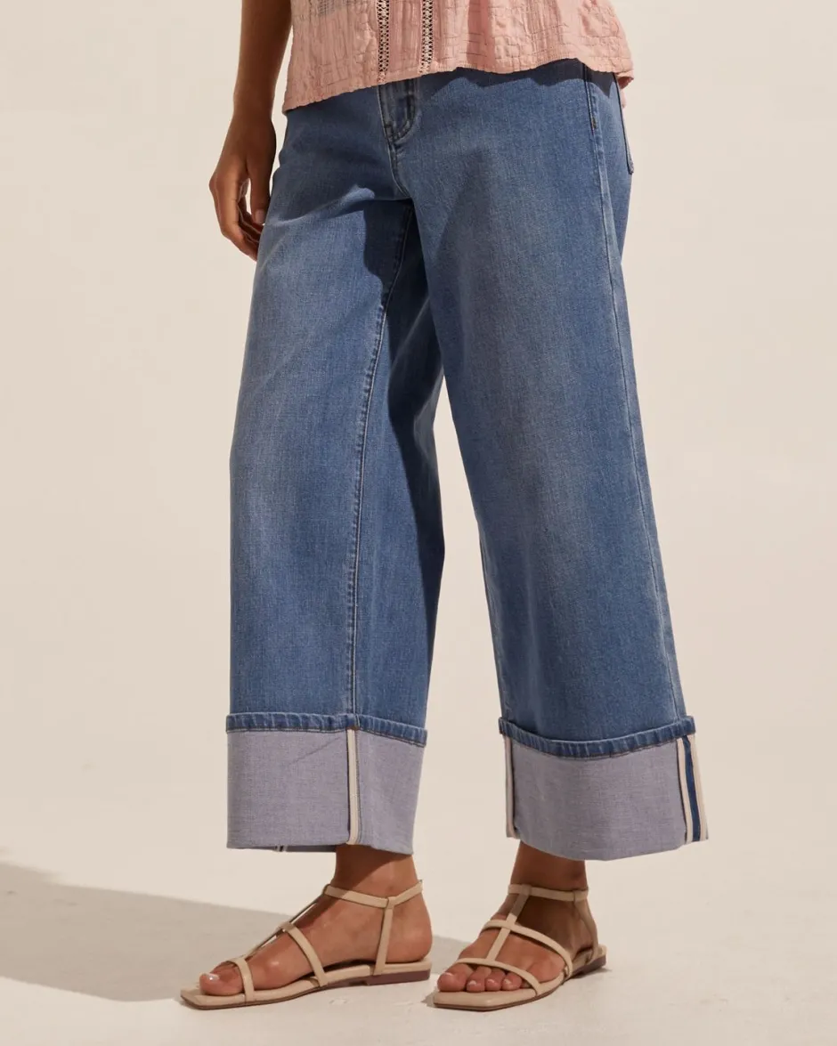 zoe kratzmann Bottoms|Limit Jean-Mid Denim