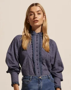 zoe kratzmann Tops|Linger Top-Harbour