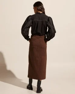 zoe kratzmann Bottoms|Loft Skirt-Toast Leopard