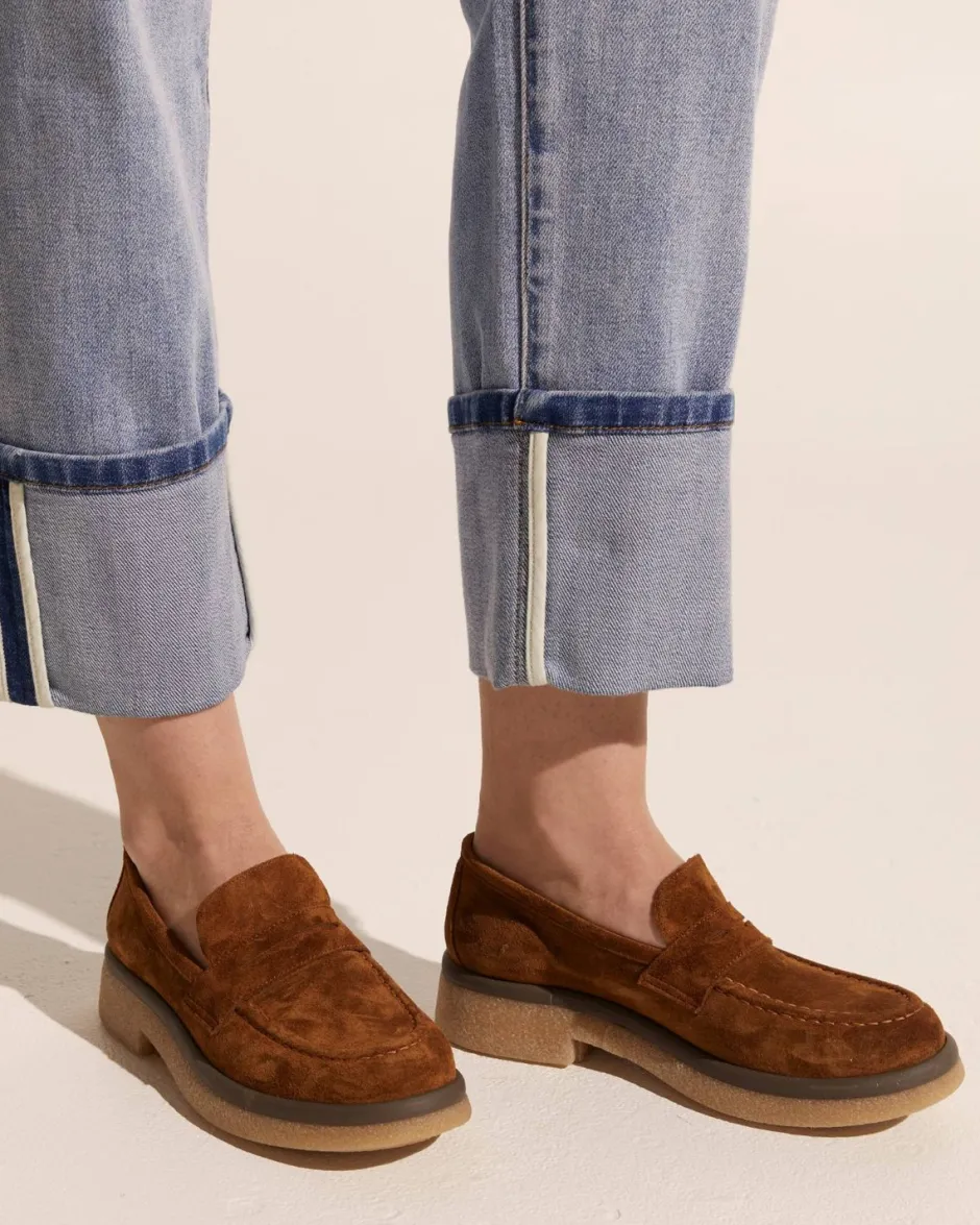 zoe kratzmann Loafers|Lotto Loafer-Brown Suede