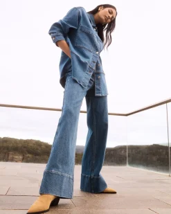 zoe kratzmann Bottoms|Magnet Jean-Mid Denim