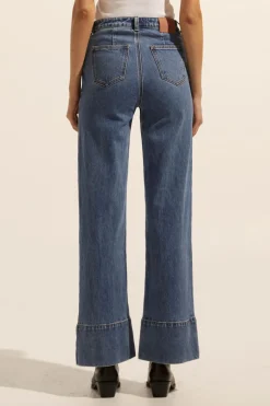 zoe kratzmann Bottoms|Magnet Jean-Mid Wash Denim