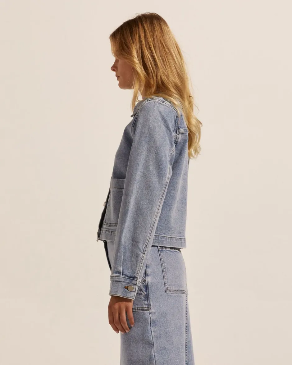 zoe kratzmann Jackets|Measure Jacket-Washed Denim
