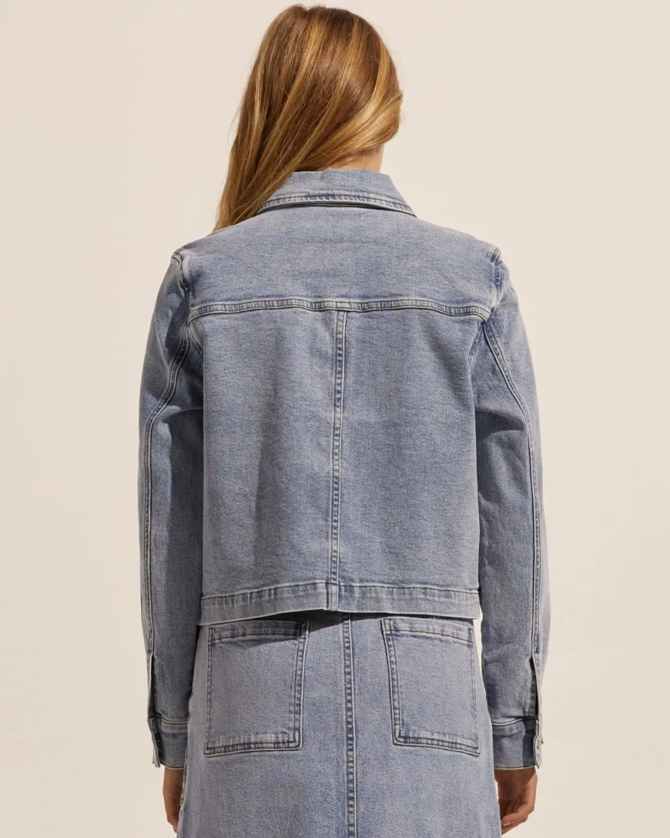 zoe kratzmann Jackets|Measure Jacket-Washed Denim