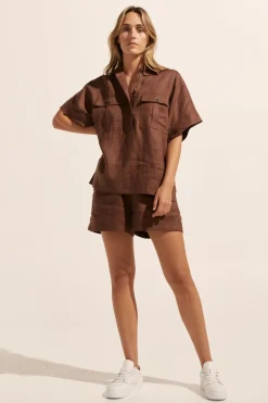 zoe kratzmann Tops|Medley Top-Carob