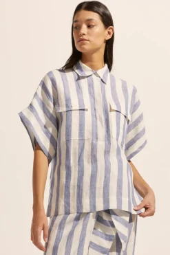 zoe kratzmann Tops|Medley Top-Wide Ocean
