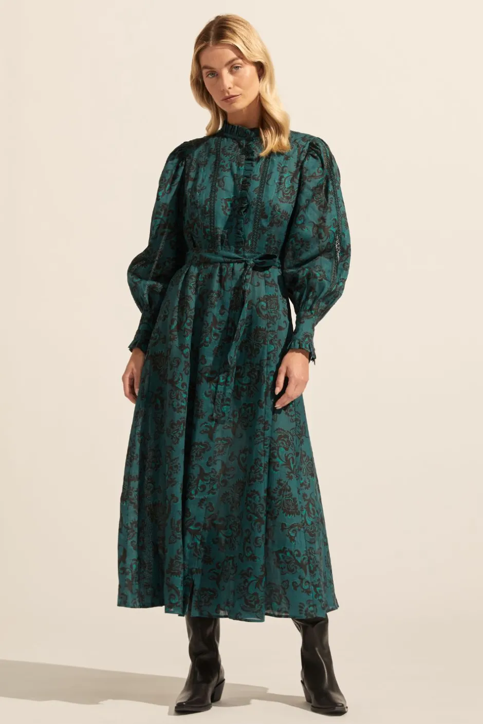 zoe kratzmann Dresses|Melody Dress-Green Floral