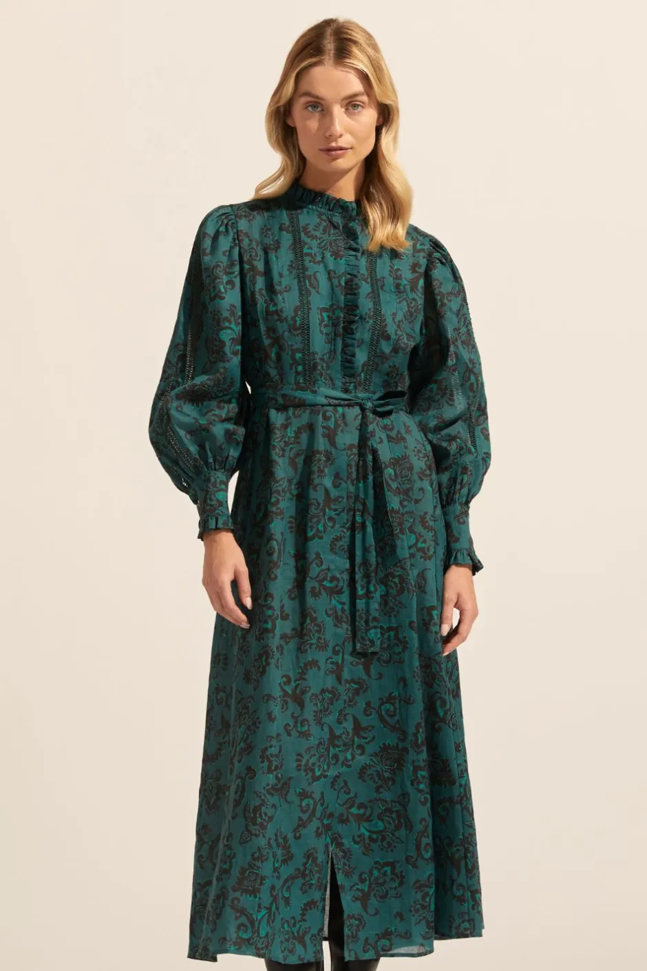 zoe kratzmann Dresses|Melody Dress-Green Floral
