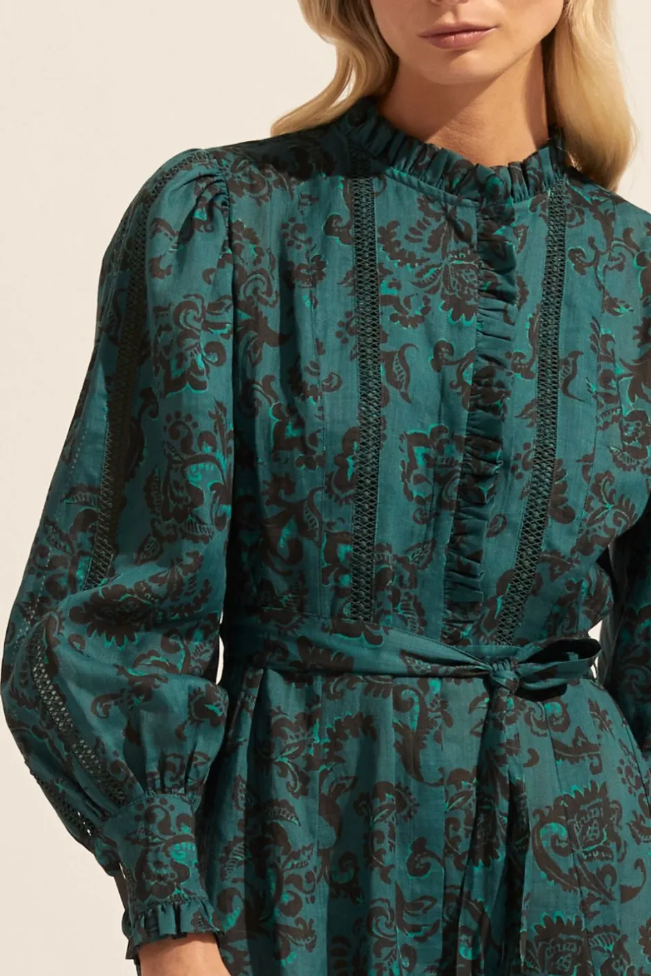 zoe kratzmann Dresses|Melody Dress-Green Floral