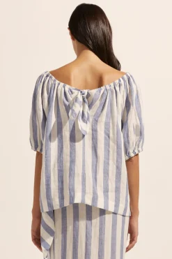 zoe kratzmann Tops|Nomad Top-Wide Ocean