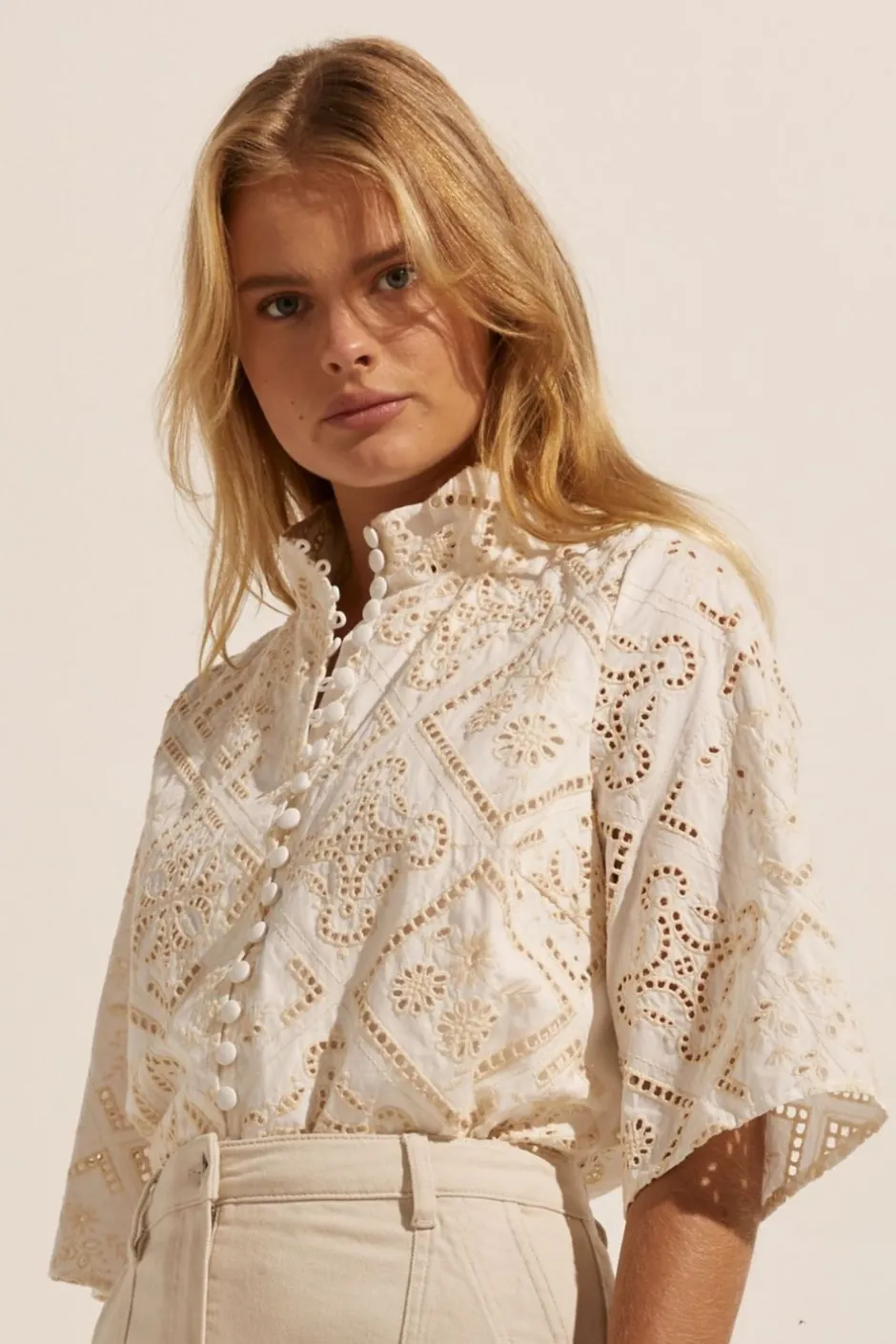 zoe kratzmann Tops|Note Top-Butter