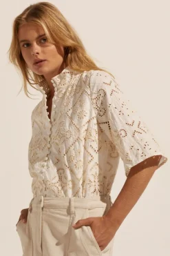 zoe kratzmann Tops|Note Top-Butter