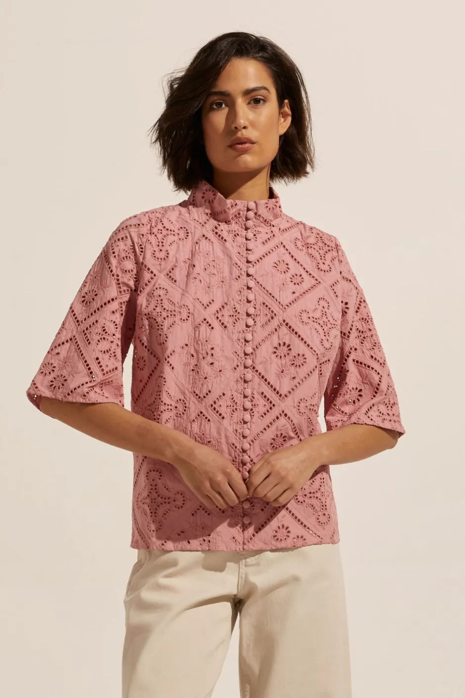 zoe kratzmann Tops|Note Top-Rose