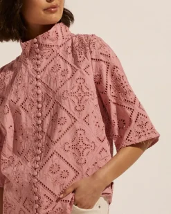 zoe kratzmann Tops|Note Top-Rose