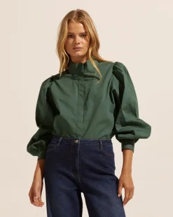 zoe kratzmann Tops|Oblige Top-Basil