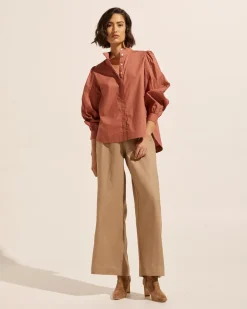 zoe kratzmann Tops|Oblige Top-Rust