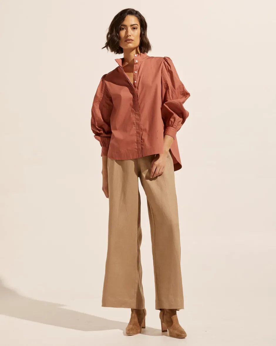 zoe kratzmann Tops|Oblige Top-Rust