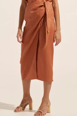 zoe kratzmann Bottoms|Overflow Skirt-Ginger