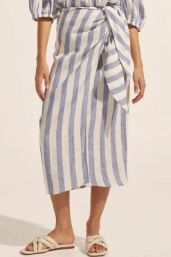 zoe kratzmann Bottoms|Overflow Skirt-Wide Ocean